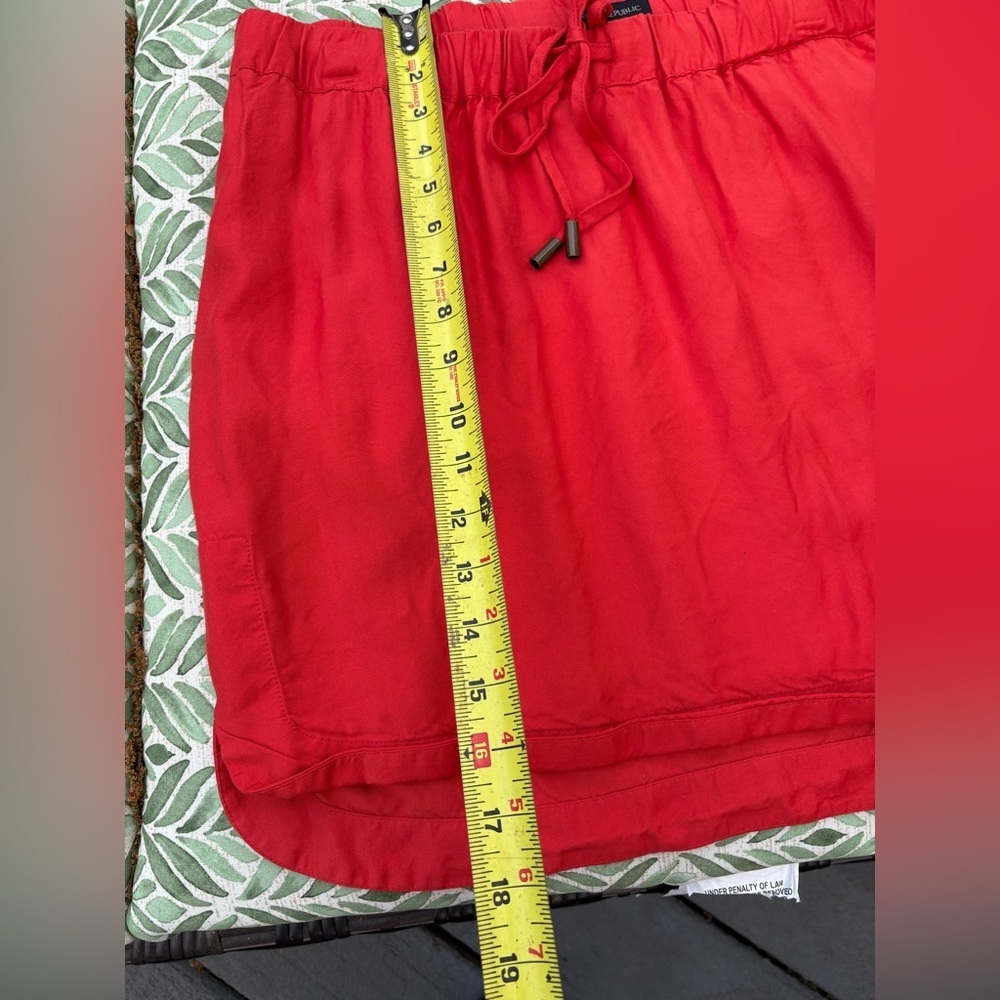 Banana Republic orange drawstring Skirt - size large - Picture 5 of 8